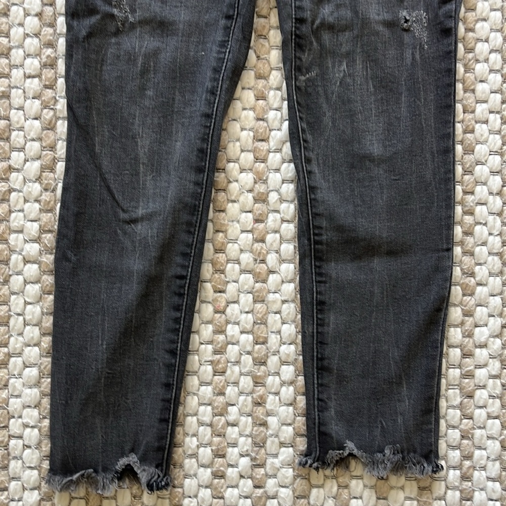 Gap Black Frayed Hem Jeans - Picture 3 of 7